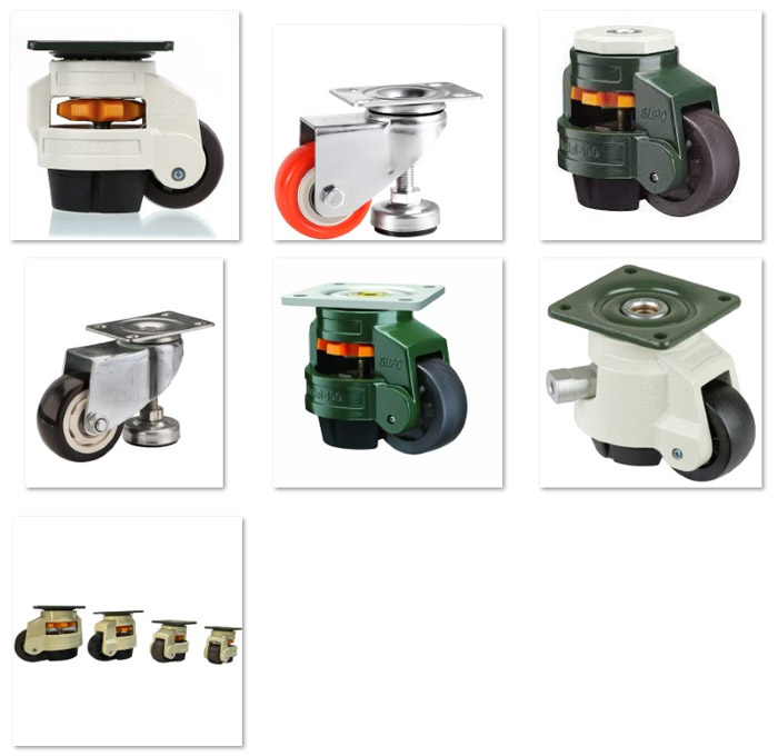 Levelling casters